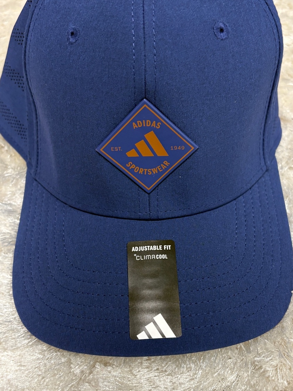 NWT adidas Navy Blue Climalite Baseball Cap Quick Dry Breathable Floatable